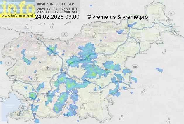 Radarska karta padavin