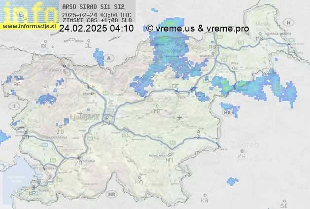 Radarska karta padavin