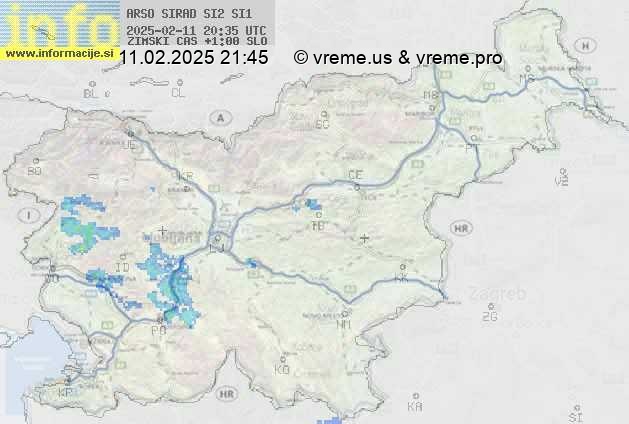 Radarska karta padavin