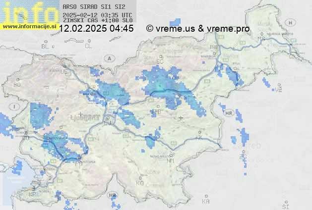 Radarska karta padavin