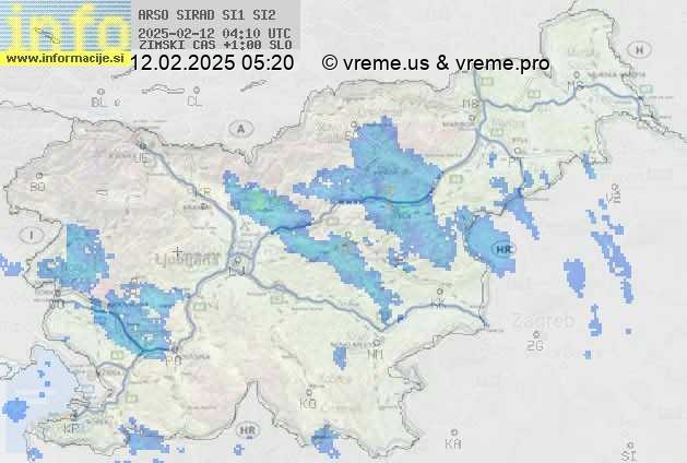 Radarska karta padavin