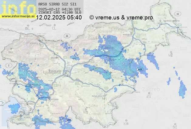 Radarska karta padavin