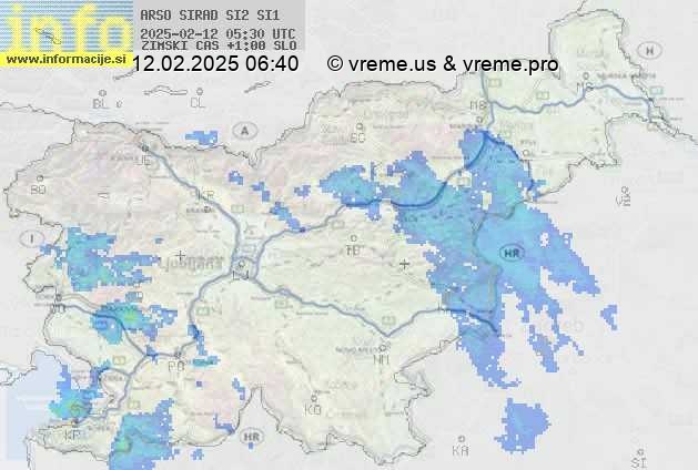 Radarska karta padavin