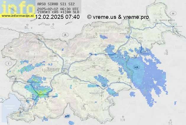 Radarska karta padavin