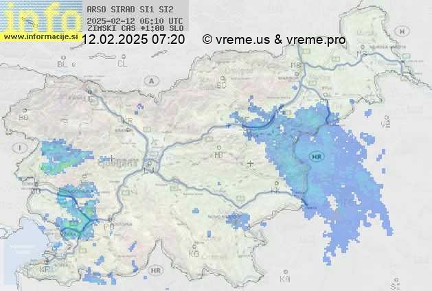 Radarska karta padavin