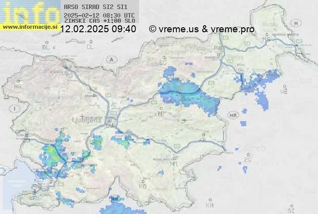 Radarska karta padavin