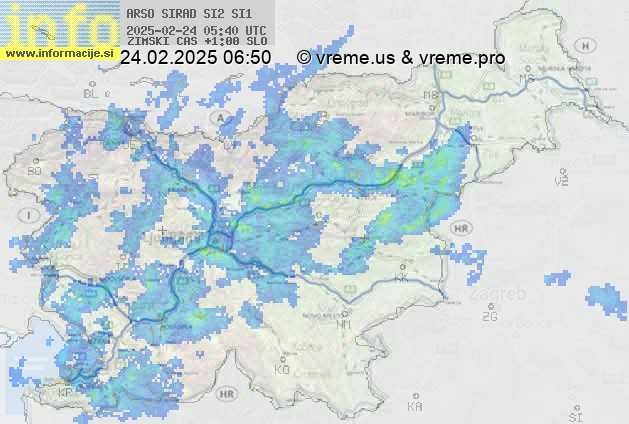 Radarska karta padavin