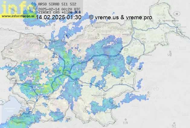 Radarska karta padavin