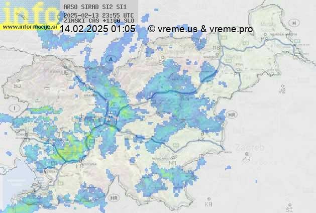 Radarska karta padavin