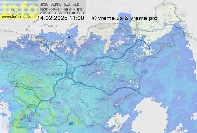 Radarska karta padavin