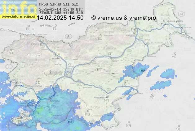 Radarska karta padavin