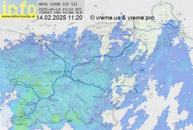 Radarska karta padavin