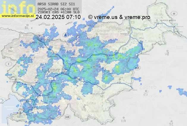 Radarska karta padavin