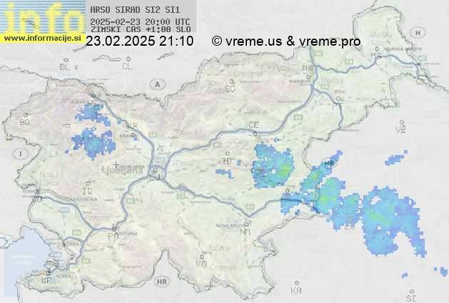 Radarska karta padavin