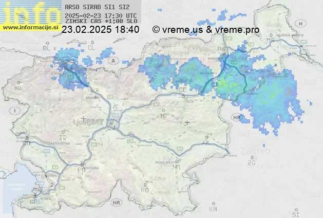 Radarska karta padavin