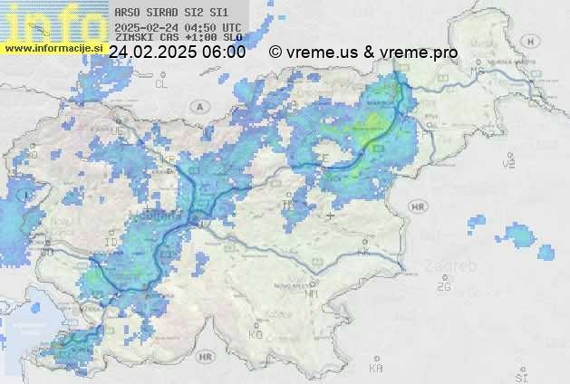 Radarska karta padavin