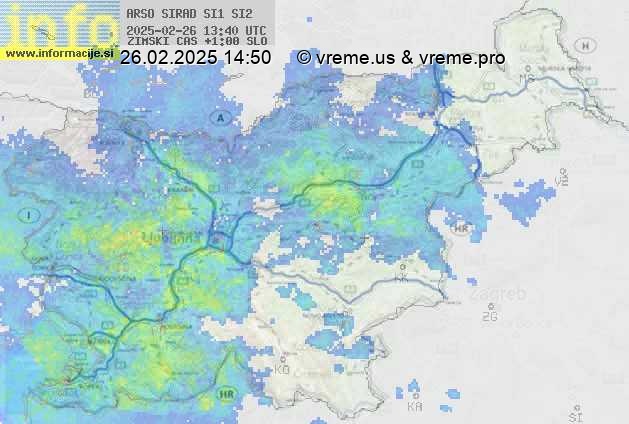 Radarska karta padavin