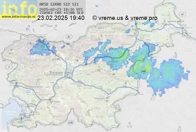 Radarska karta padavin