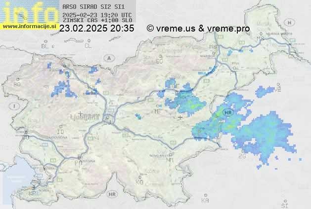 Radarska karta padavin