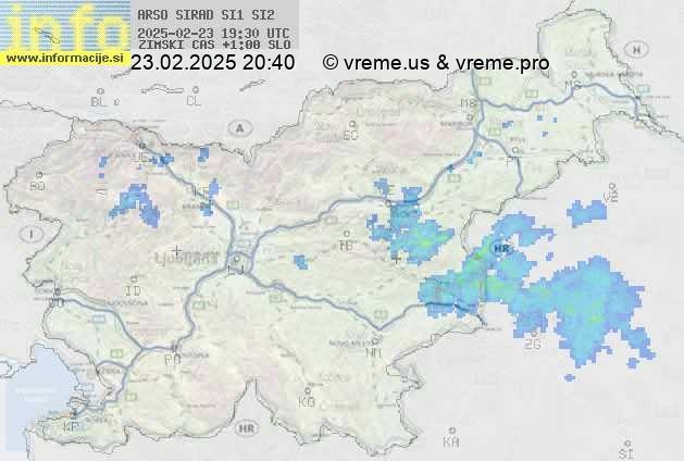 Radarska karta padavin