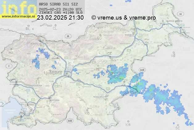 Radarska karta padavin