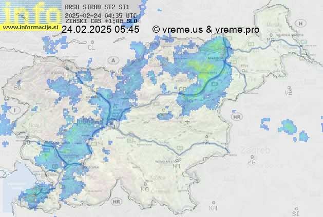 Radarska karta padavin