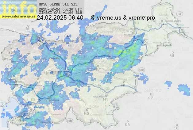 Radarska karta padavin