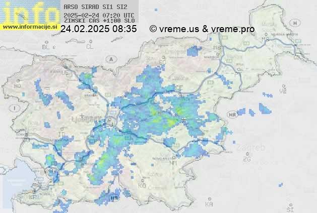 Radarska karta padavin