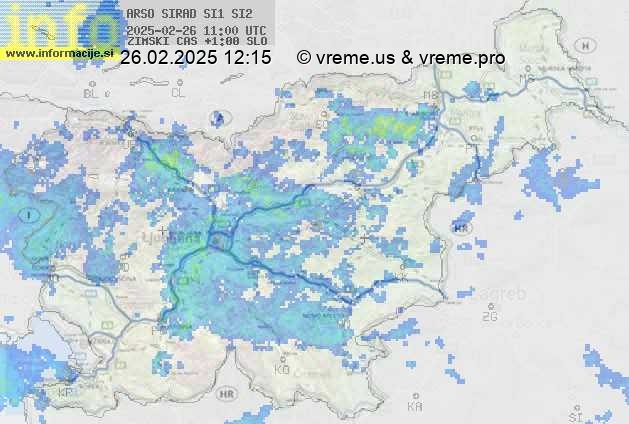 Radarska karta padavin