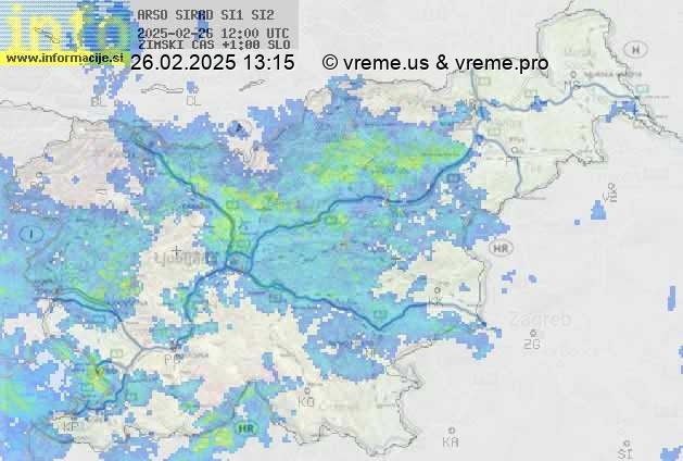 Radarska karta padavin