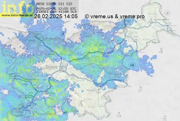 Radarska karta padavin