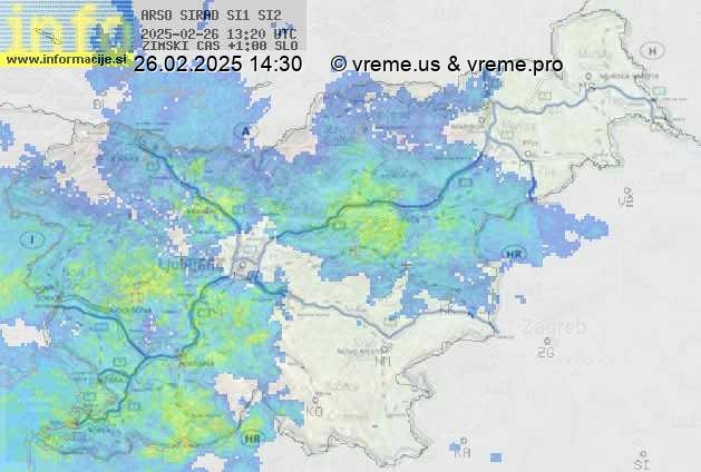 Radarska karta padavin