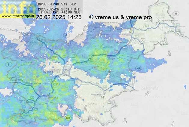 Radarska karta padavin