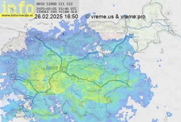 Radarska karta padavin