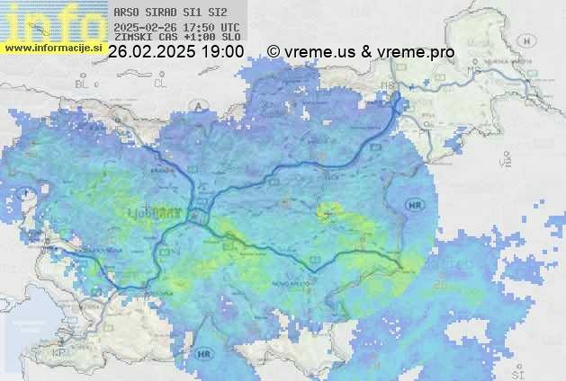 Radarska karta padavin