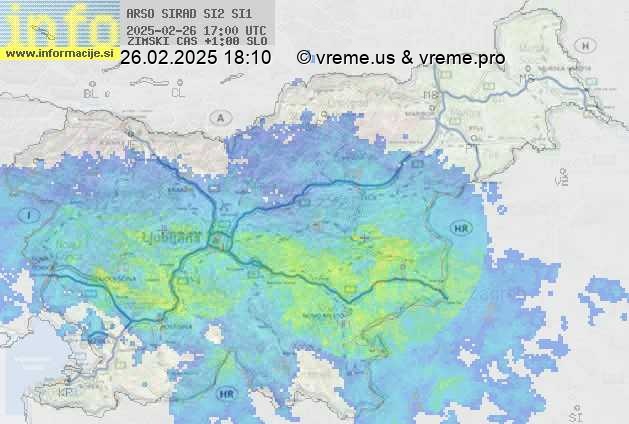 Radarska karta padavin