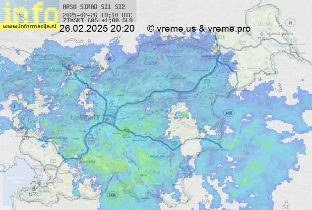 Radarska karta padavin