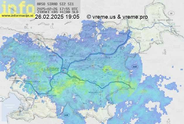 Radarska karta padavin