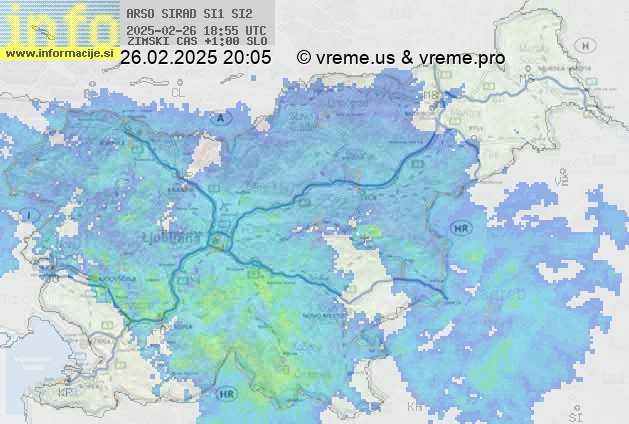 Radarska karta padavin