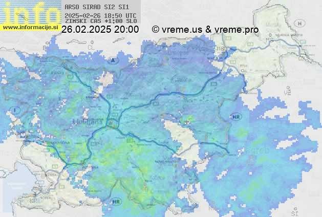 Radarska karta padavin