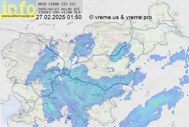 Radarska karta padavin