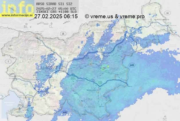 Radarska karta padavin