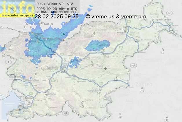 Radarska karta padavin