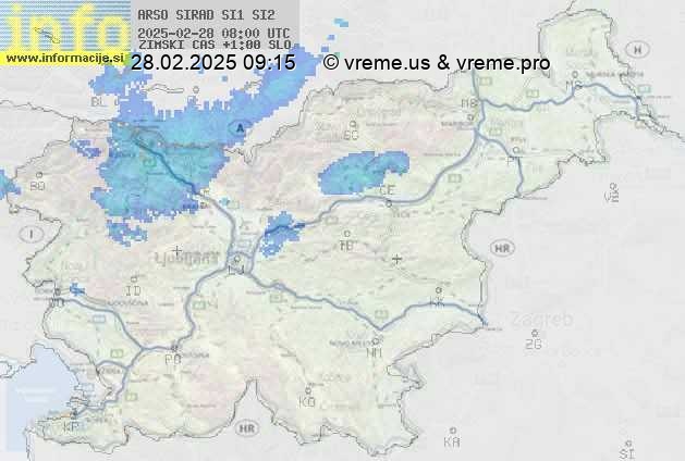 Radarska karta padavin