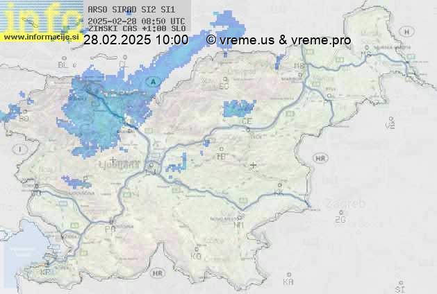 Radarska karta padavin