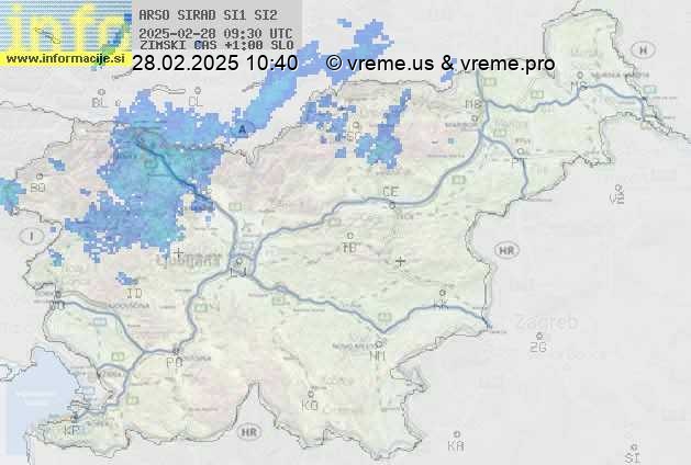 Radarska karta padavin