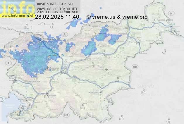 Radarska karta padavin