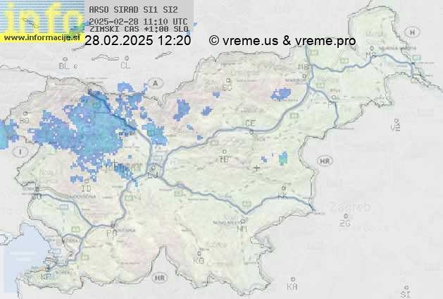 Radarska karta padavin