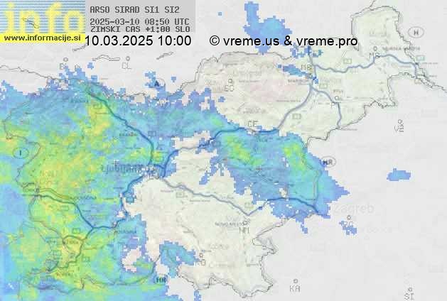 Radarska karta padavin