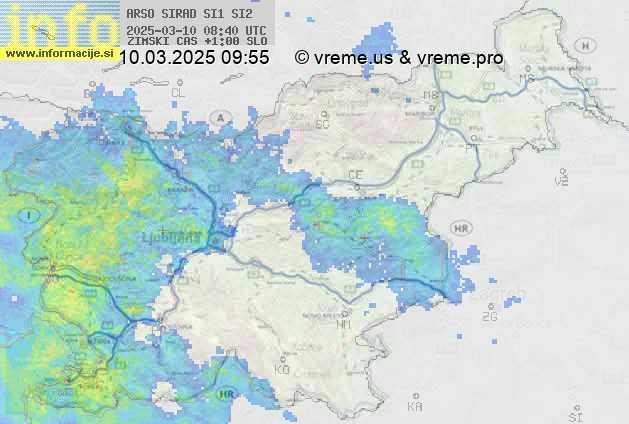 Radarska karta padavin